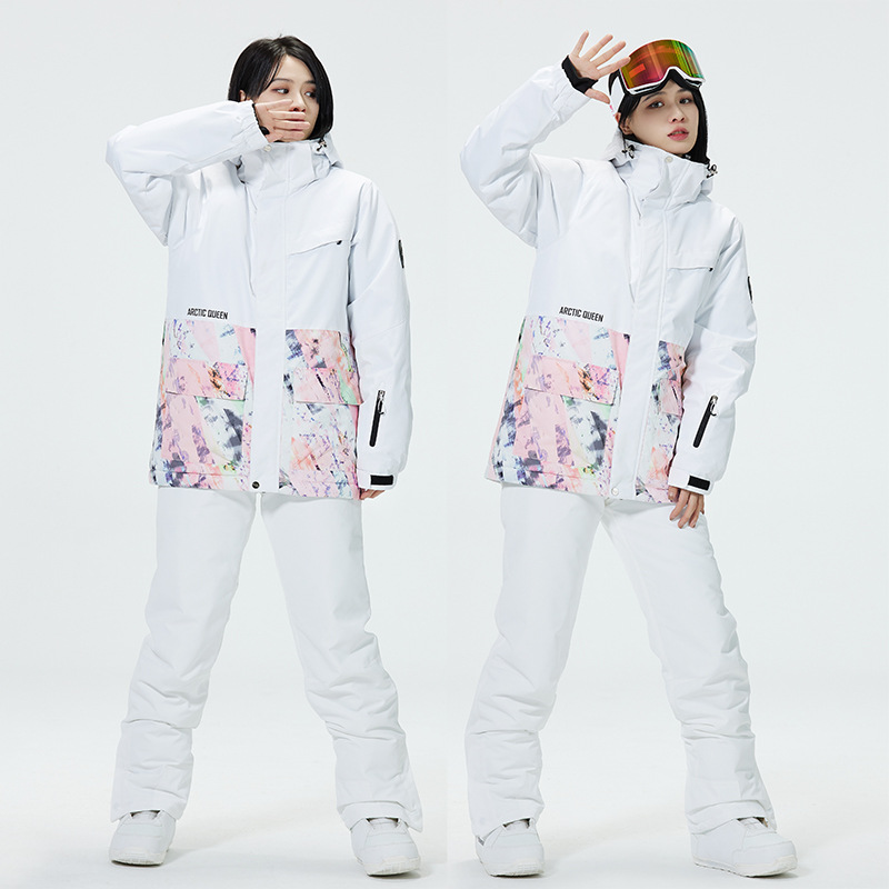 Ski Pants Waterproof - بدلة تزلج بألوان متعددة للرجال والنساء،