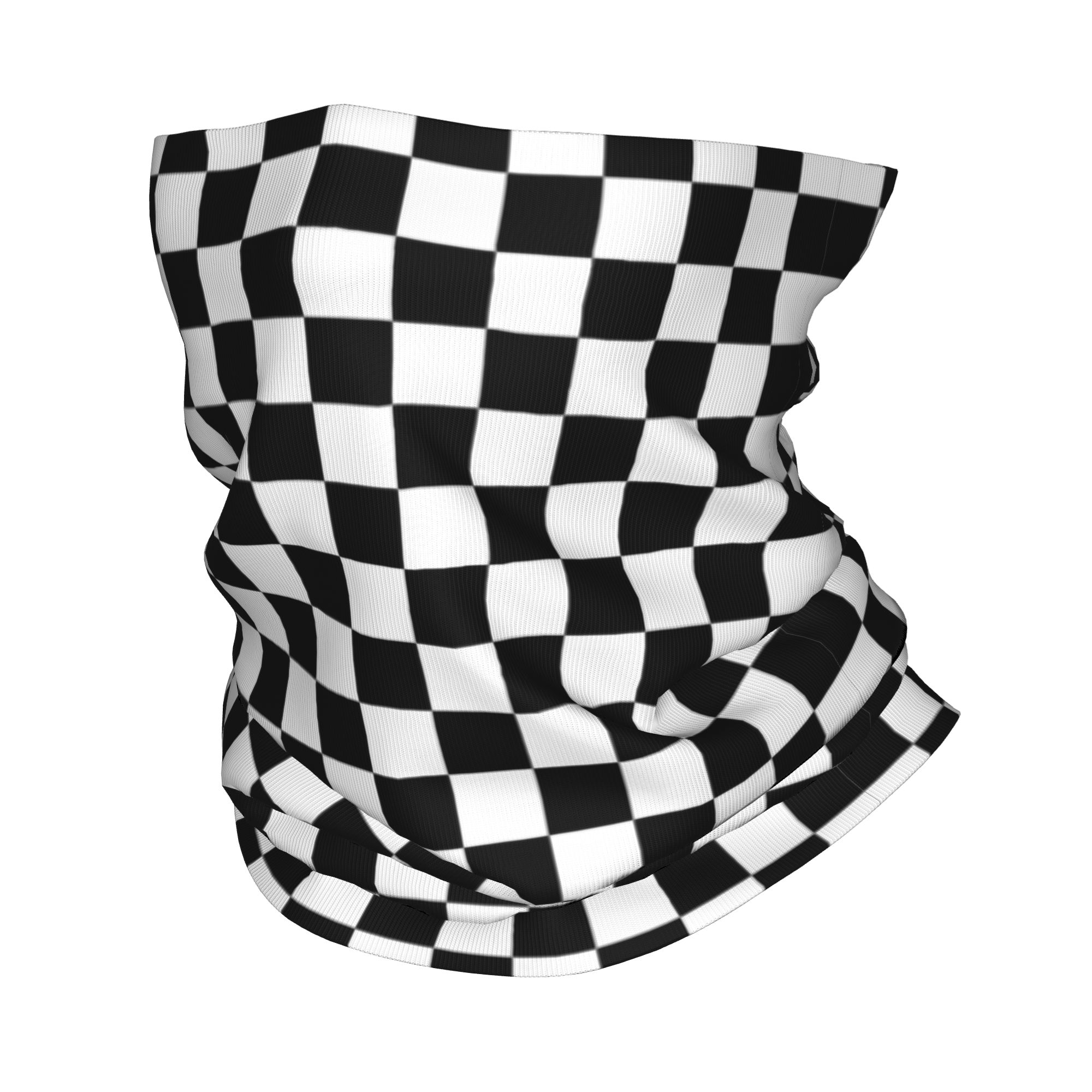Neck Gaiter Fleece - وشاح رقبة مخصص للسباقات بنمط مربعات