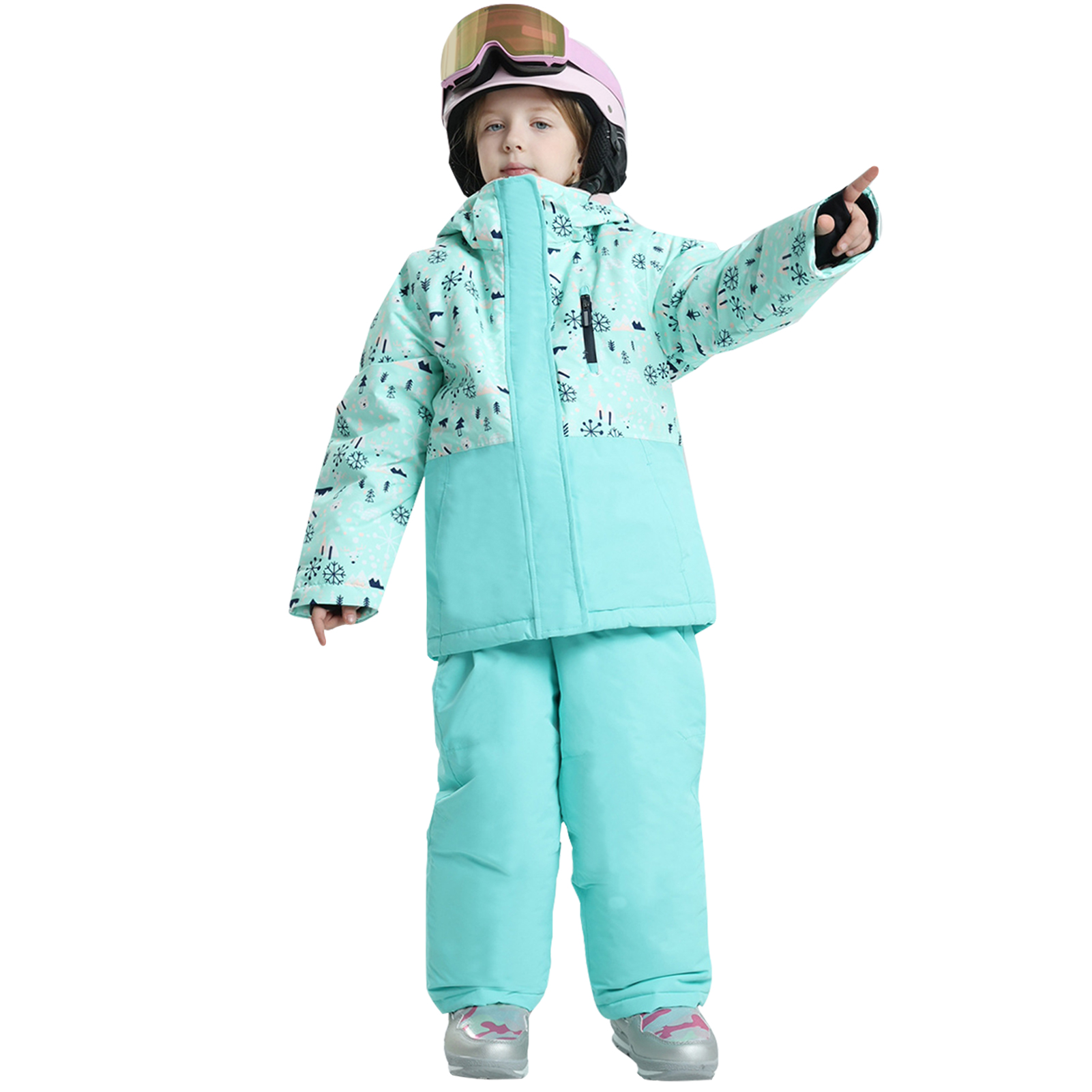 Ski Pants Waterproof - -ملابس تزلج للأطفال بزاوية 30 درجة،