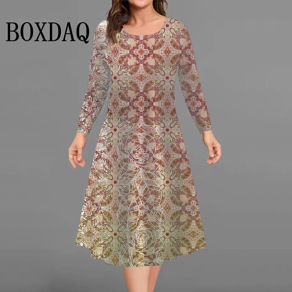 Winter Clothing Line - موضة جديدة أنيقة النساء فساتين الخريف