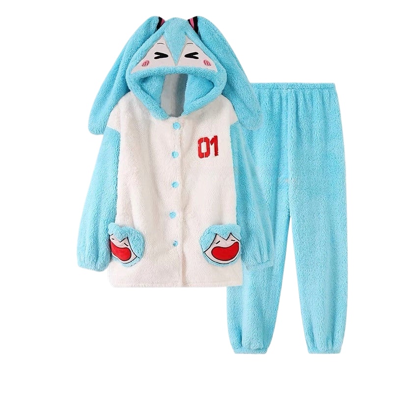 Fleece Hoodie Lined - هاتسون ميكو الكرتون الرسوم المتحركة الأجهزة