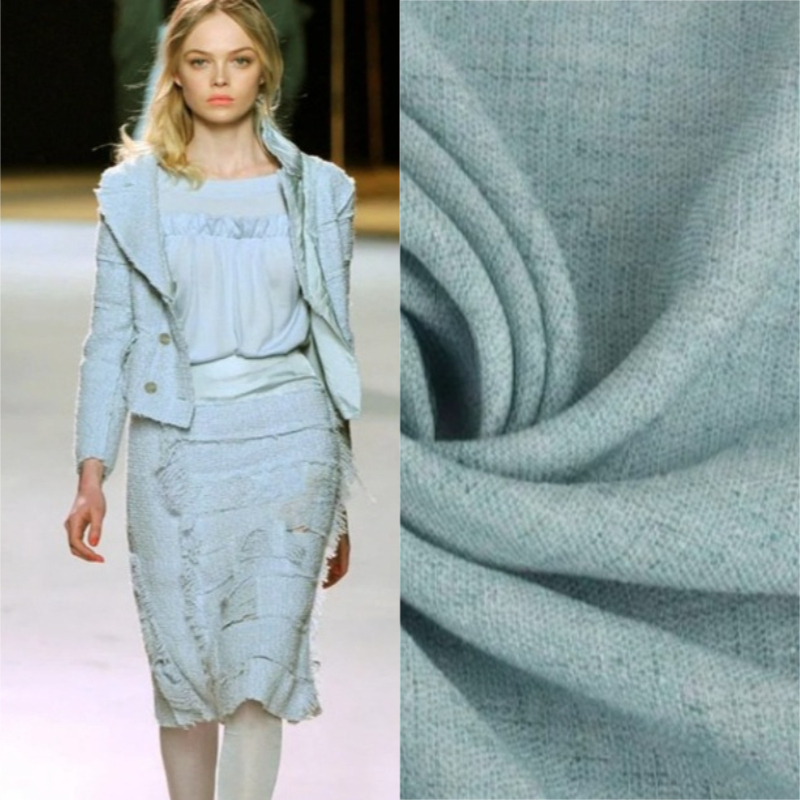 Winter Clothing Wholesale - قماش أزرق سماوي نقي بطول 1