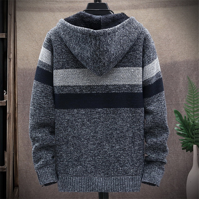 الرجال سترة مقلمة معطف سميكة ا - مراجعة Fleece Hoodie Lined وسعره