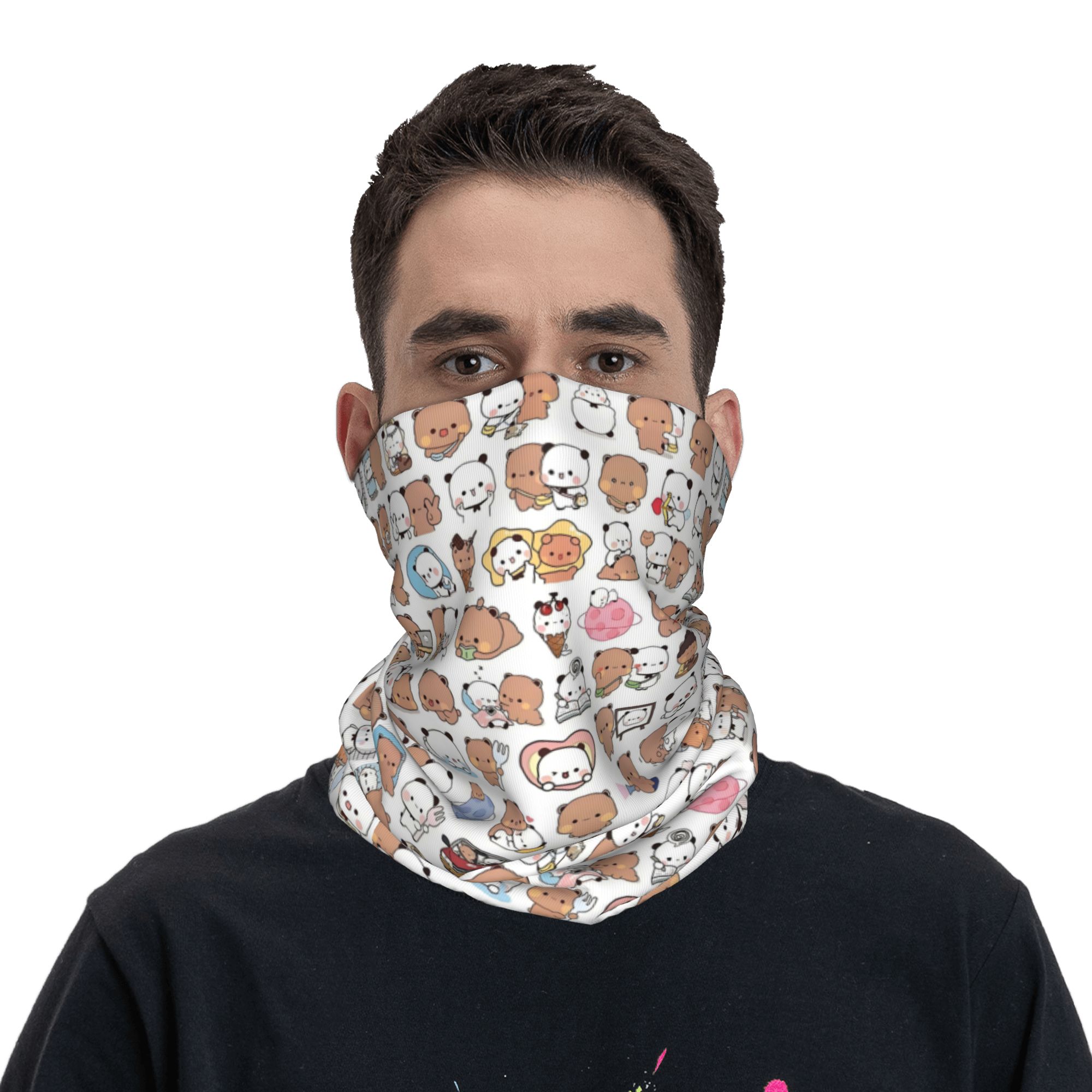 مخصص الدب الكرتون الخوخ و غوما - مراجعة Neck Gaiter Fleece وسعره