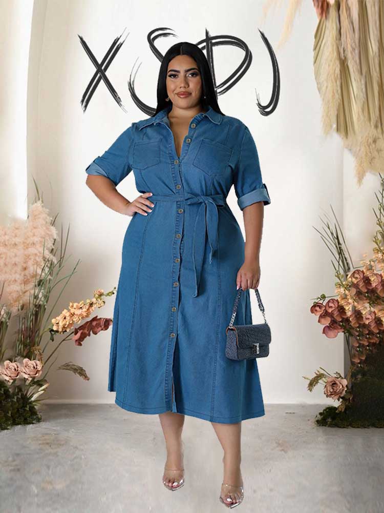 فستان نسائي أنيق واسع من الدني - مراجعة Winter Clothing Wholesale وسعره