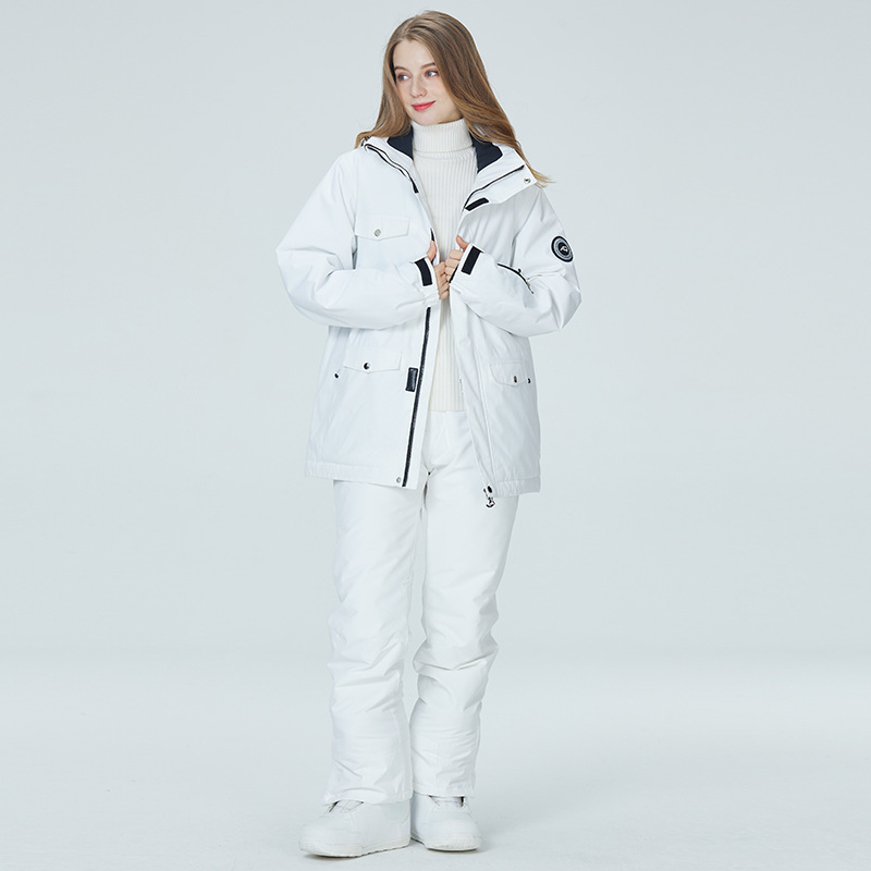 بدلة تزلج بيضاء نقية 10 قيراط  - مراجعة Ski Pants Waterproof وسعره