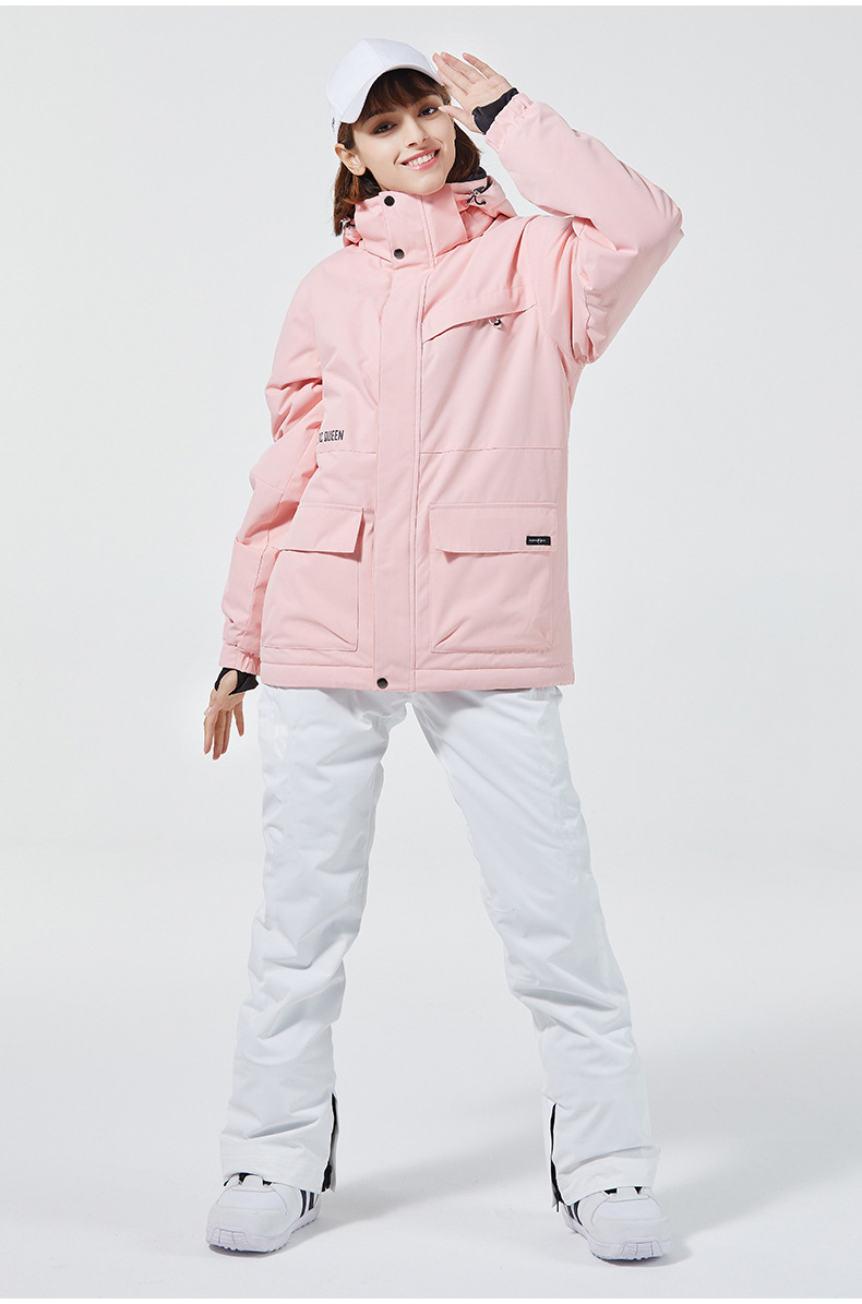 بدلة تزلج بيضاء نقية 10 قيراط  - مراجعة Ski Pants Waterproof وسعره