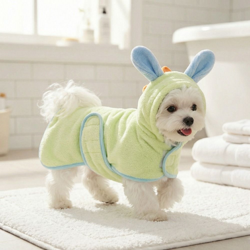 روب استحمام للكلاب فائق الامتص - مراجعة Fleece Hoodie Lined وسعره