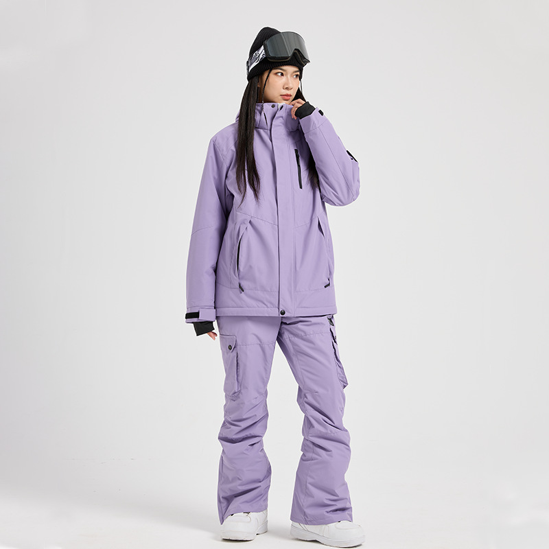 طقم بدلة تزلج نسائية جديدة مقا - مراجعة Ski Pants Waterproof وسعره