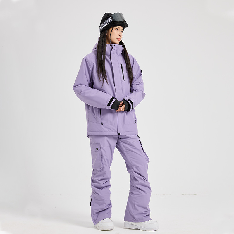 طقم بدلة تزلج نسائية جديدة مقا - مراجعة Ski Pants Waterproof وسعره