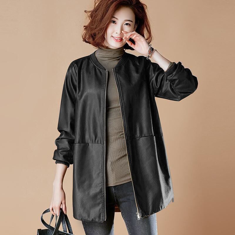 موضة حجم كبير سترة جلدية المرأ - مراجعة Winter Clothing Pinterest وسعره