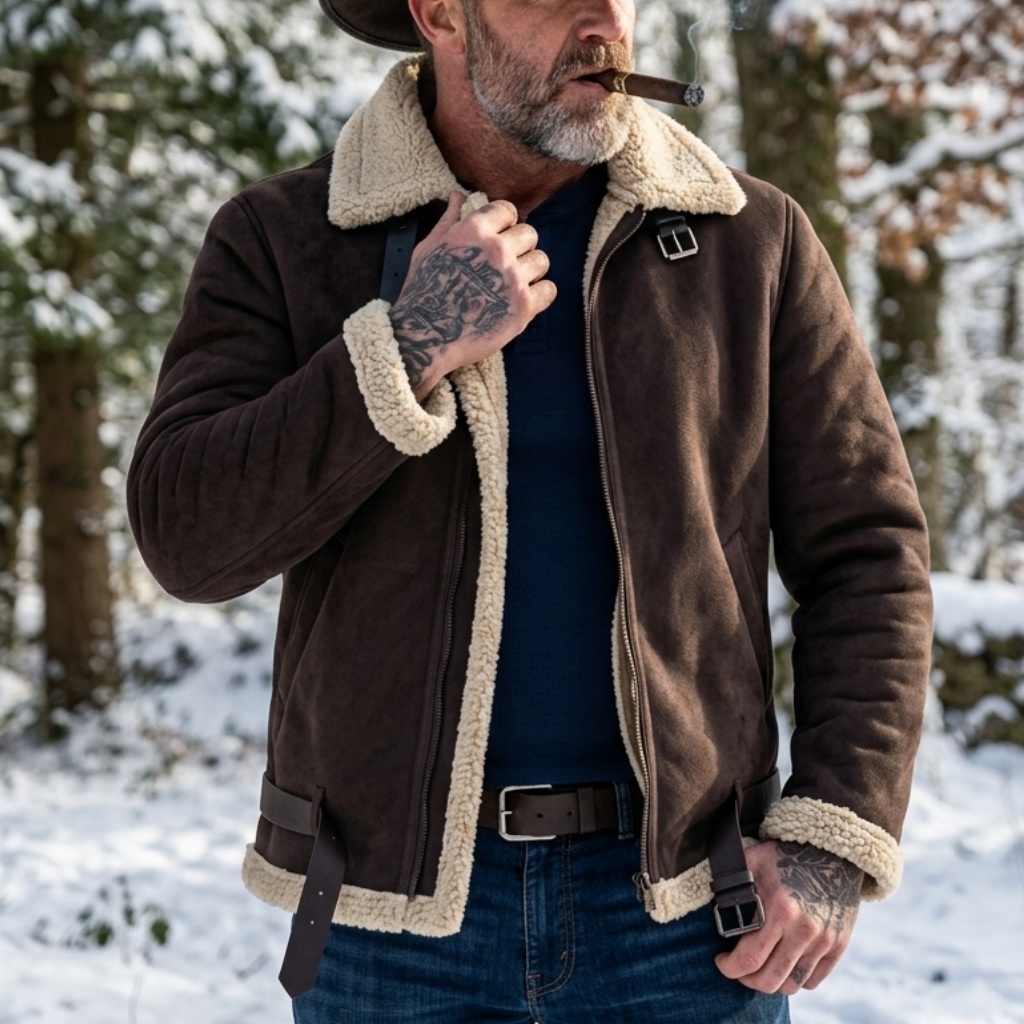 جاكيت شتوي رجالي من الجلد المد - مراجعة Winter Clothing Line وسعره