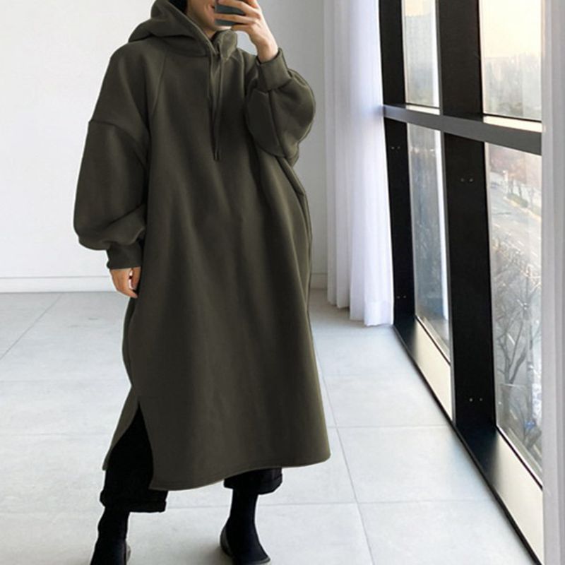 الخريف والشتاء 150 كجم السيدات - مراجعة Fleece Hoodie Lined وسعره