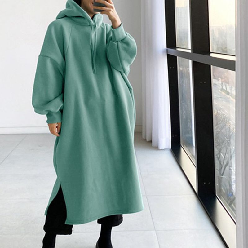 الخريف والشتاء 150 كجم السيدات - مراجعة Fleece Hoodie Lined وسعره