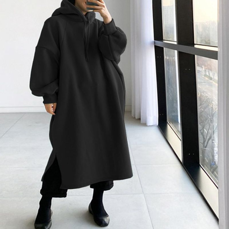 الخريف والشتاء 150 كجم السيدات - مراجعة Fleece Hoodie Lined وسعره