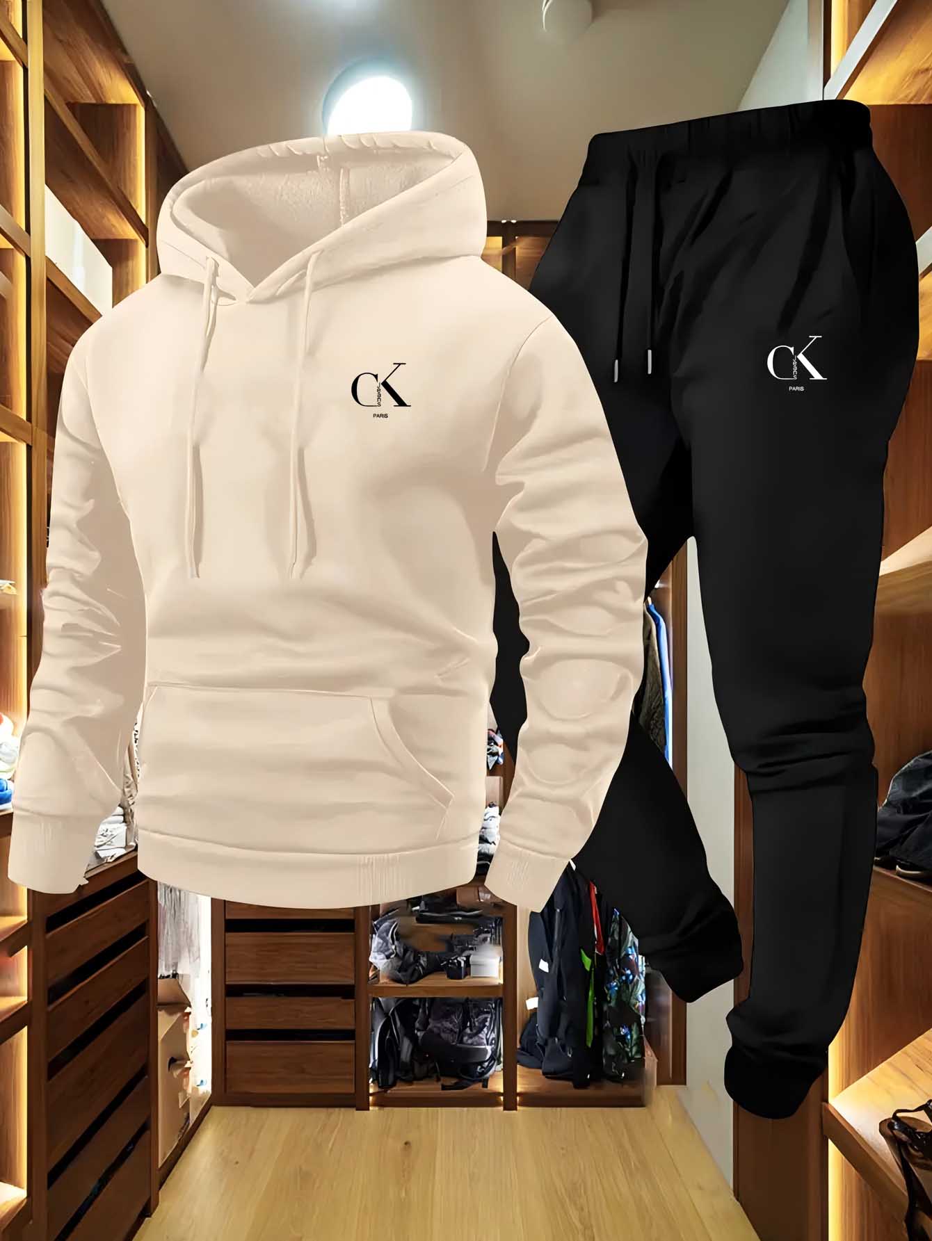 طقم هودي فاخر كبير الحجم للخري - مراجعة Fleece Hoodie Lined وسعره