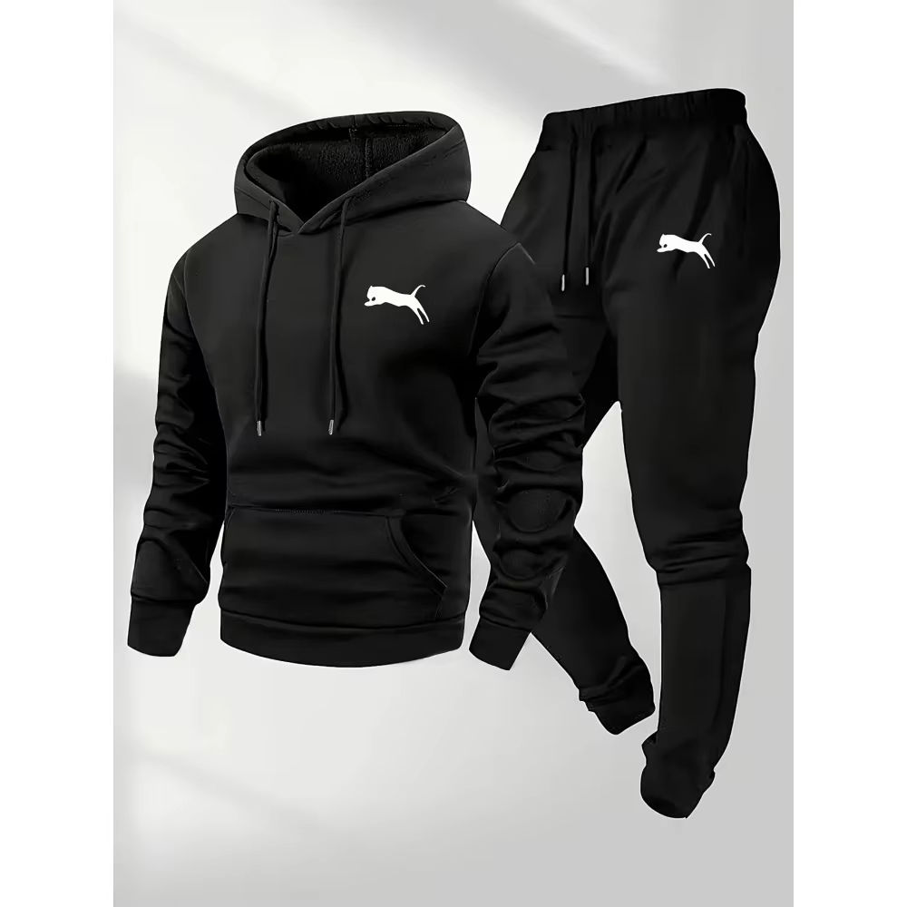 طقم رياضي رجالي رائج لعام 2026 - مراجعة Fleece Hoodie Lined وسعره